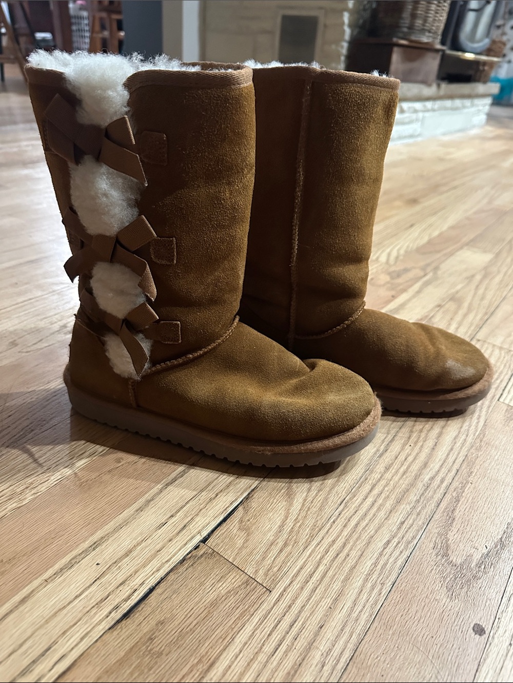 Brown Koolaburra/Ugg Boots with Bows
